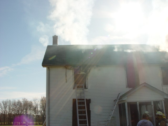 Smoke showing