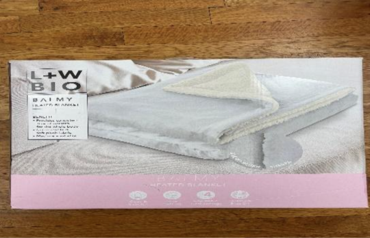 2) Product:  LUXE+WILLOW Heated Blankets