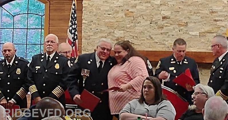 RVFD Auxiliary Vice President Jessica Snyder inducted into the SMVFA Hall of Fame