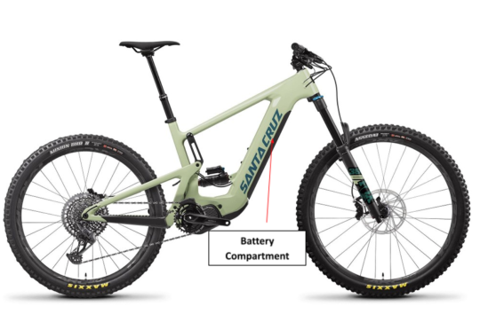3) Product:  Santa Cruz Bicycles 2022 Heckler 9 Electric Bicycles
