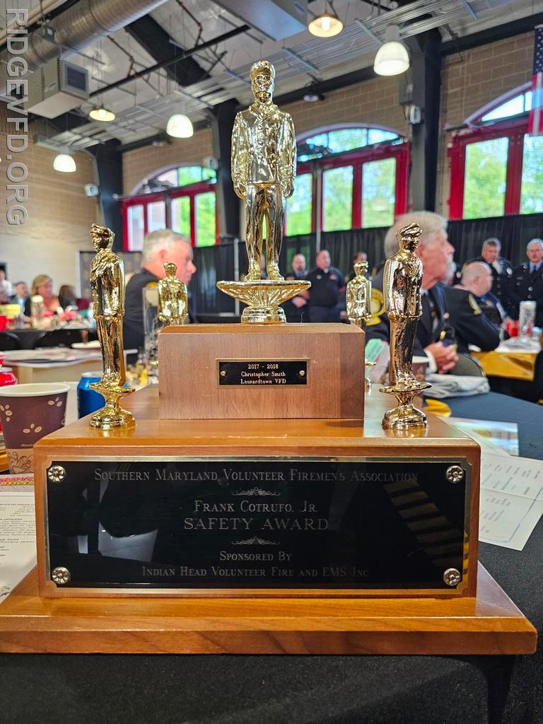 Frank Cotrufo, Jr. Safety Award Trophy
