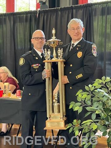 The Roland B. Duke Memorial Leg Trophy for overall Best Fire Prevention Entry